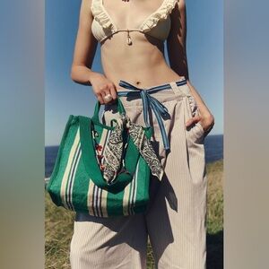 Free People Clara Canvas Tote NWT